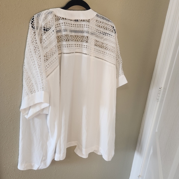 Mossimo White Lace Kimono Cardigan - Picture 2 of 4